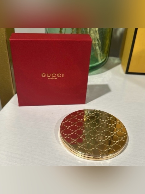 Gucci Other - NEW - Gucci Red and Gold Compact Mirror